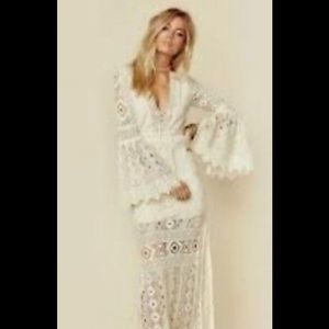 COPY - Jens Pirate Booty Dress - off white boho. Coachella Dress